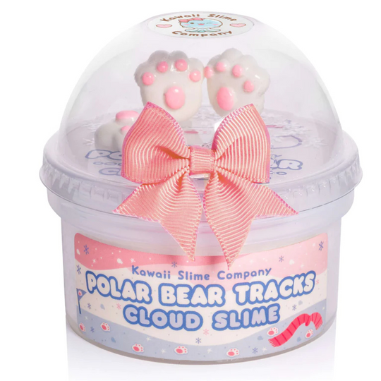 Polar Bear Tracks Cloud Kawaii Slime