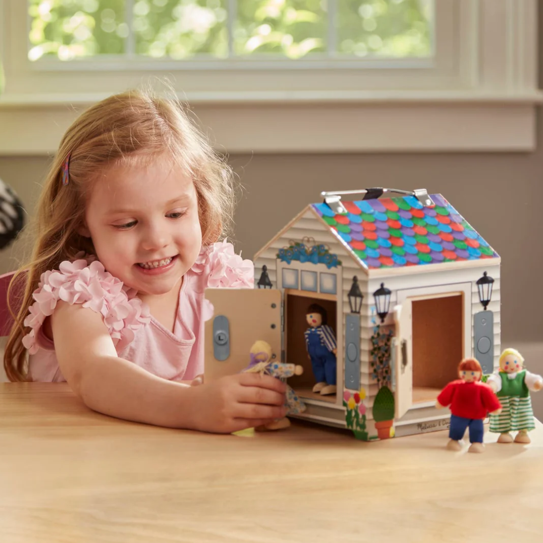 Melissa & Doug Wooden Doorbell House