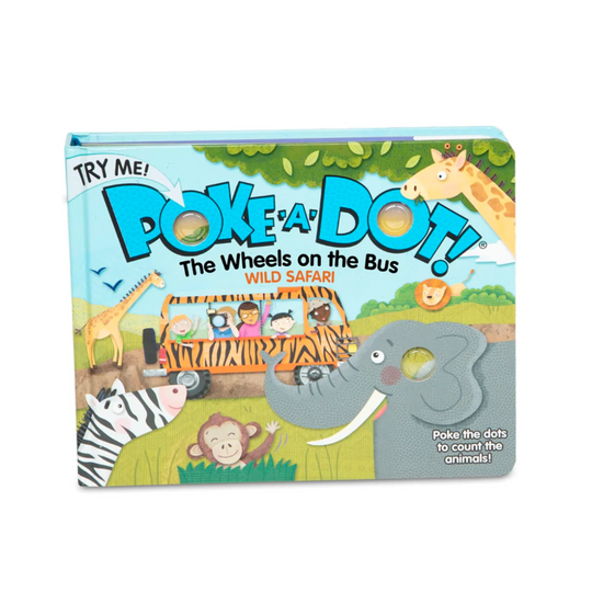 Poke-a-Dot - The Wheels on the Bus Wild Safari Board Book