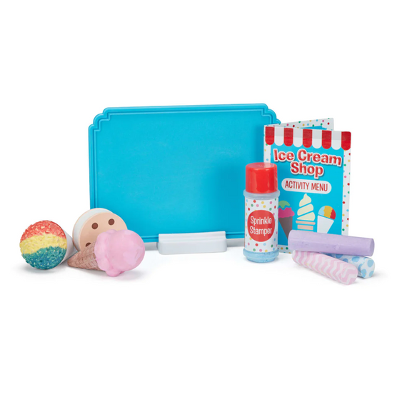 Ice Cream Shop Chalk Play Set