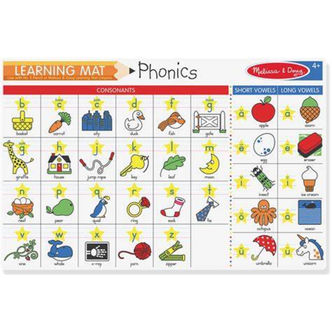 Phonics Write-A-Mat Learning Placemat