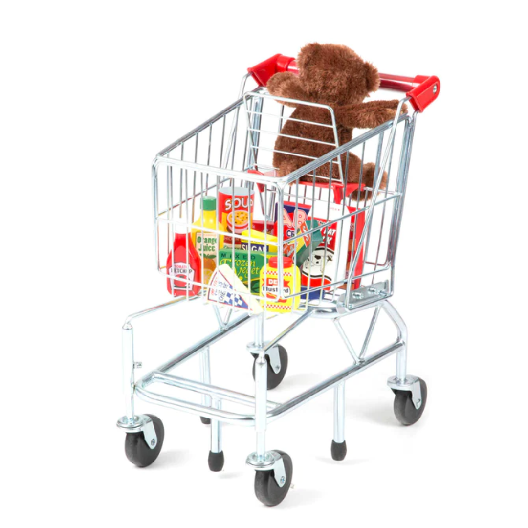 Shopping Cart Toy - Metal Grocery Wagon