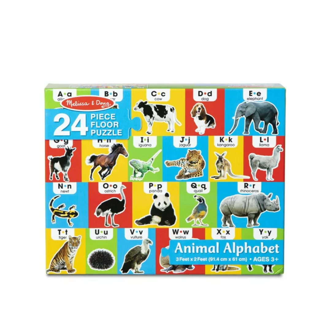 Animal Alphabet Floor Puzzle - 24 Pieces