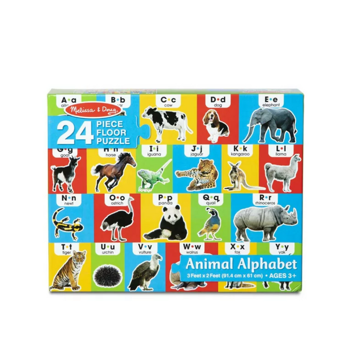 Animal Alphabet Floor Puzzle - 24 Pieces