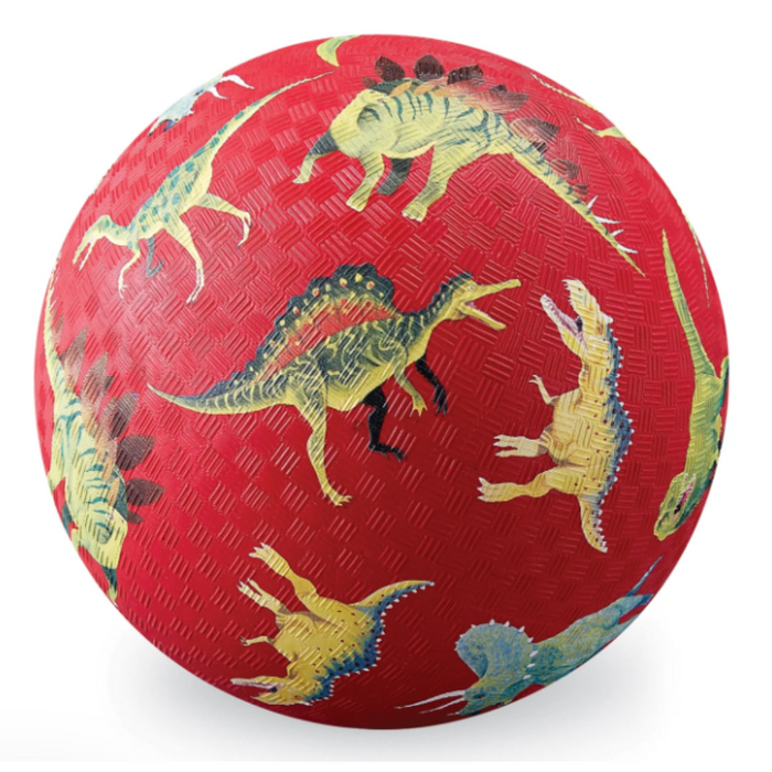 Dinosaurs Red - 7" Playground Ball