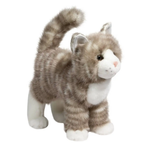 Zipper Gray Tabby Cat Plush