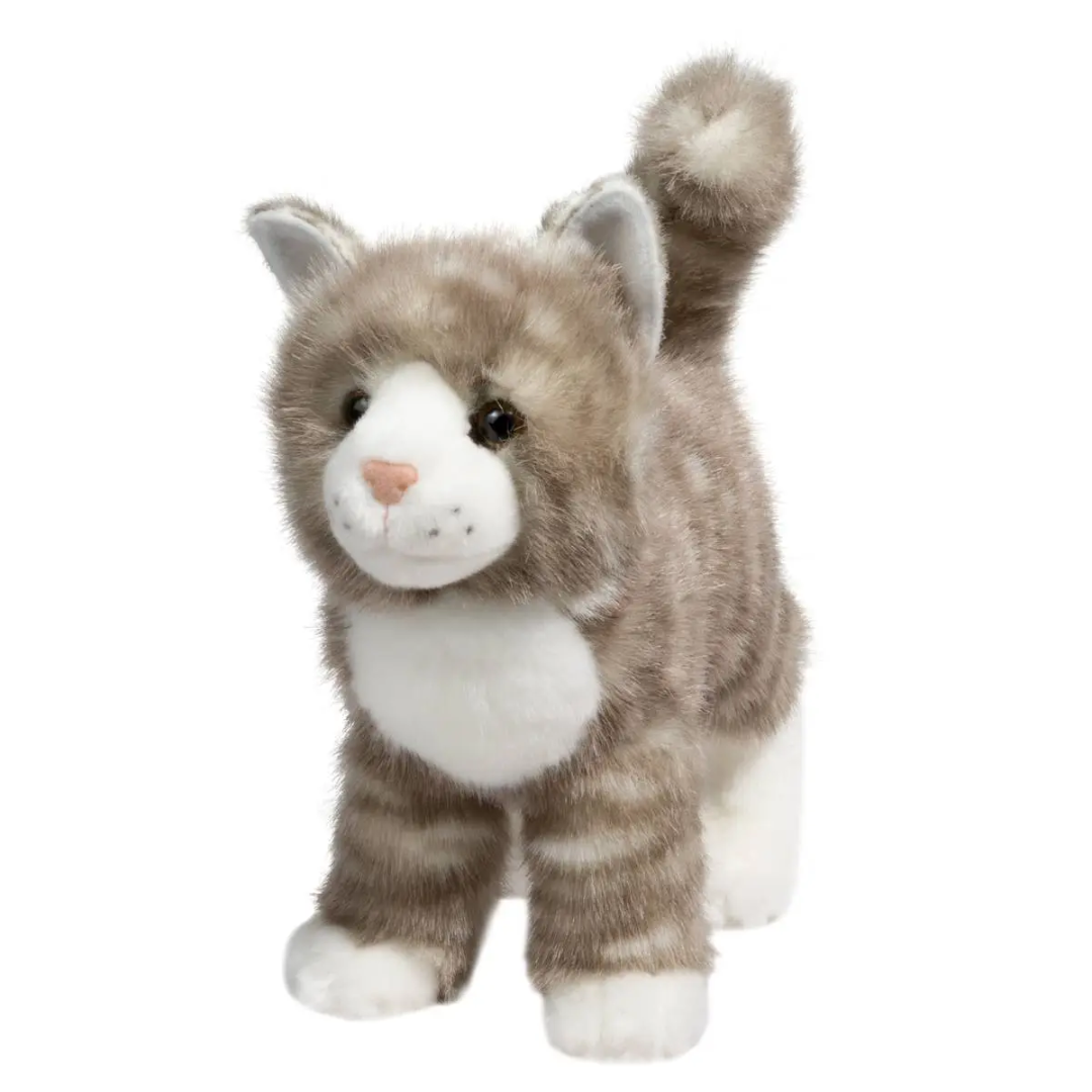 Zipper Gray Tabby Cat Plush