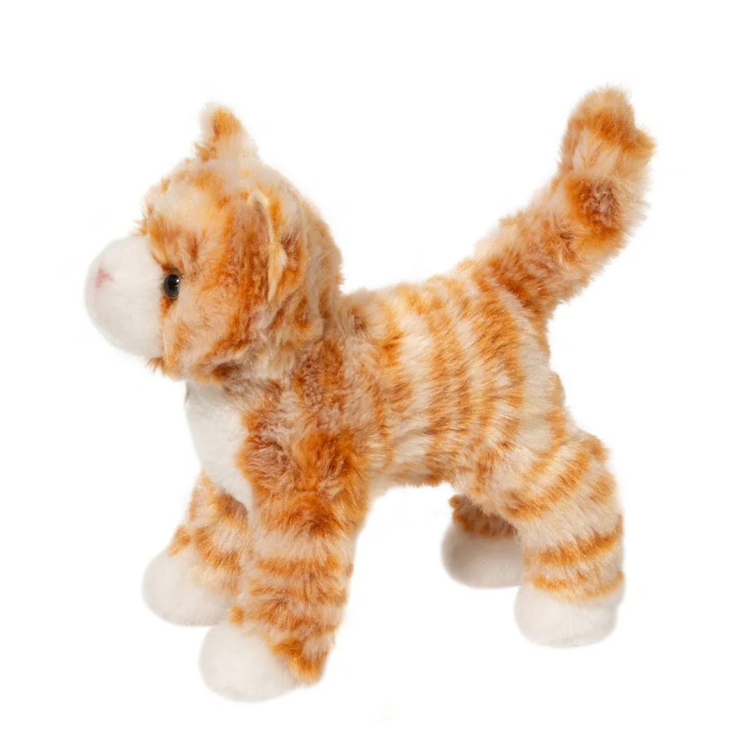 Hally Orange Striped Cat Plush