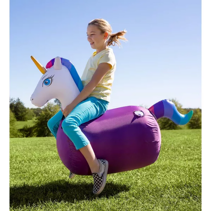Hop 'n Go Jump Inflatable Unicorn Set of 2
