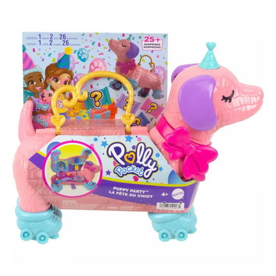Polly Pocket Puppy Party Playset with 2 Dolls