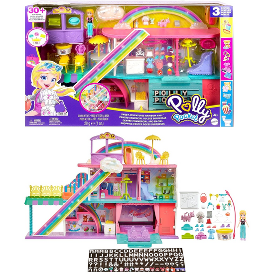 Polly Pocket Sweet Adventures Rainbow Mall