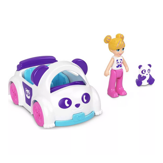 Pollyville Micro Doll with Car & Pet