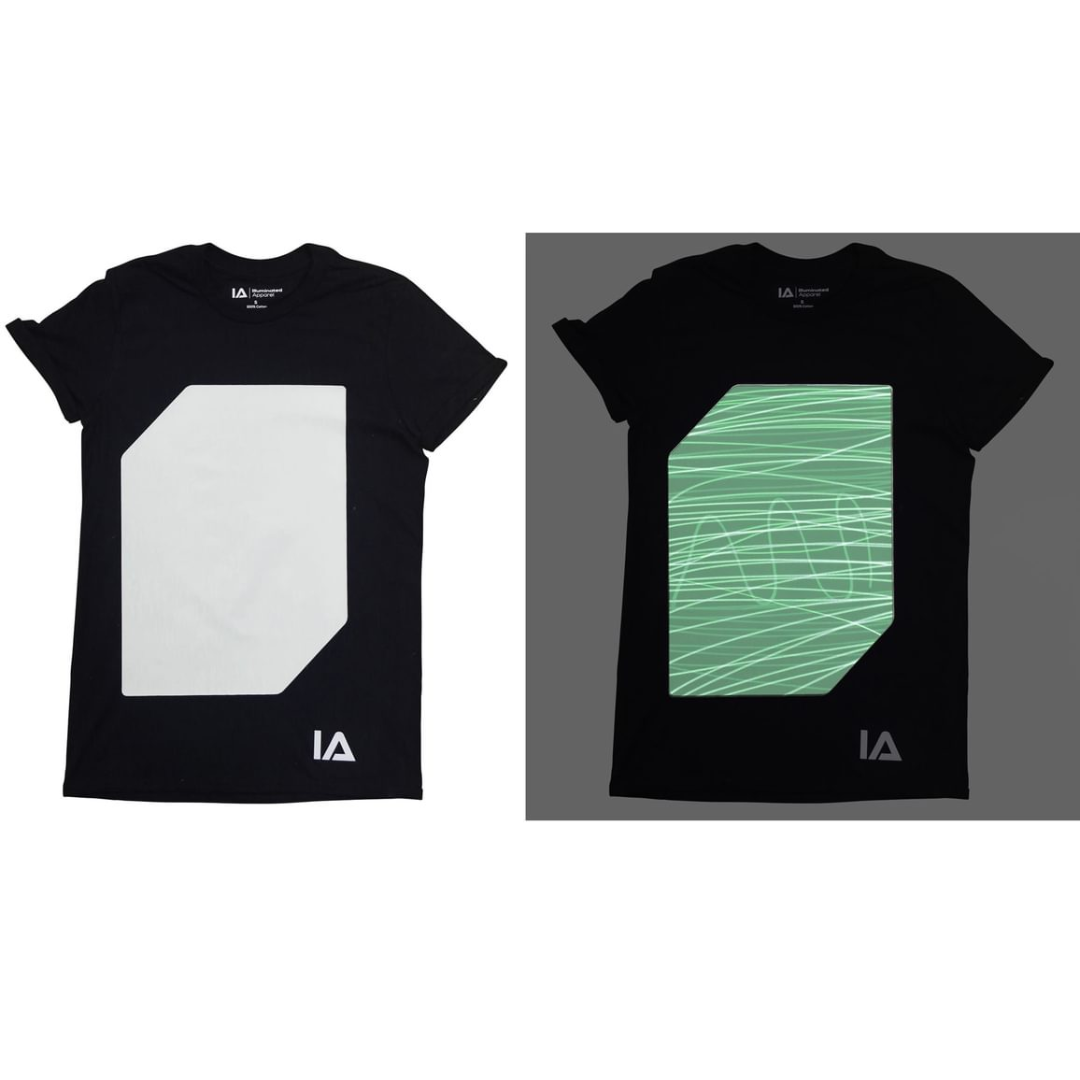 Interactive Glow in the Dark Youth T-Shirt - Black - Size 12-14 Years