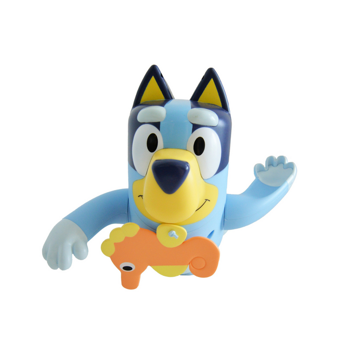 Swimming Bluey Bath Toy with Seahorse
