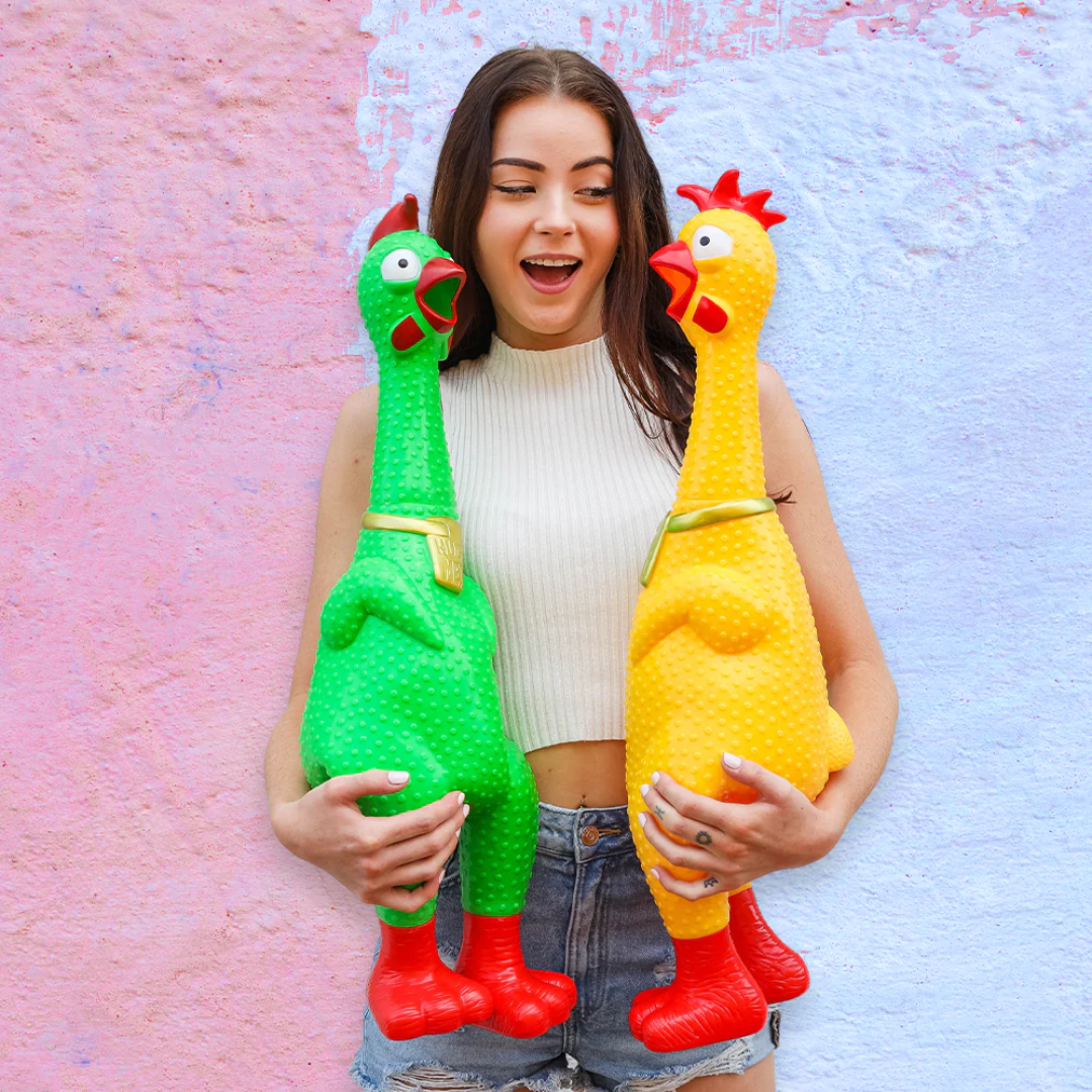 Hug Me Giant Screaming Chicken