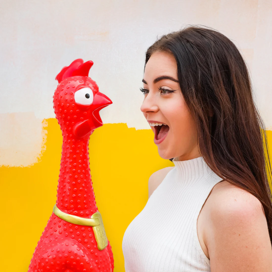 Hug Me Giant Screaming Chicken