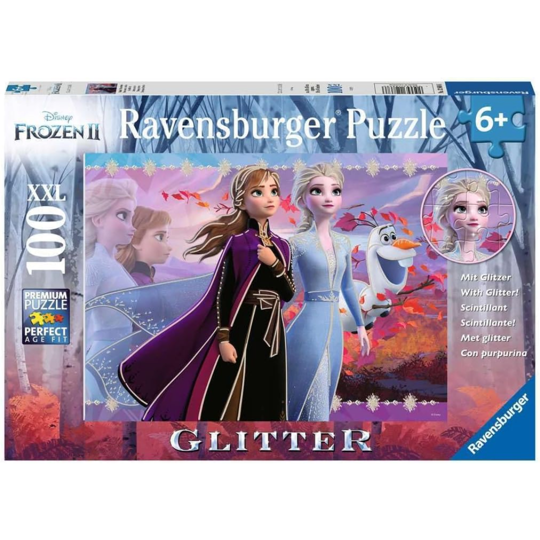 Frozen 2: Strong Sisters - 100 Piece Glitter Puzzle
