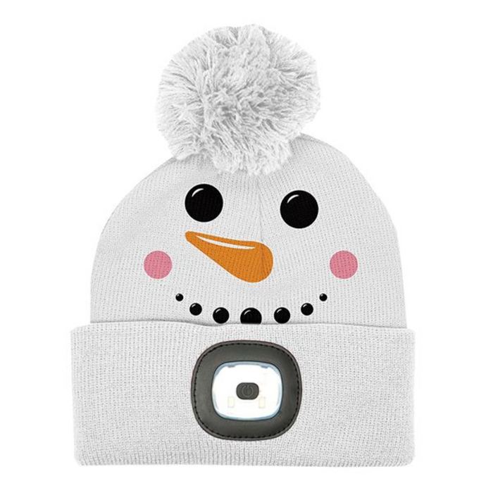 Night Scope Christmas Kids' Rechargeable Pom Hat