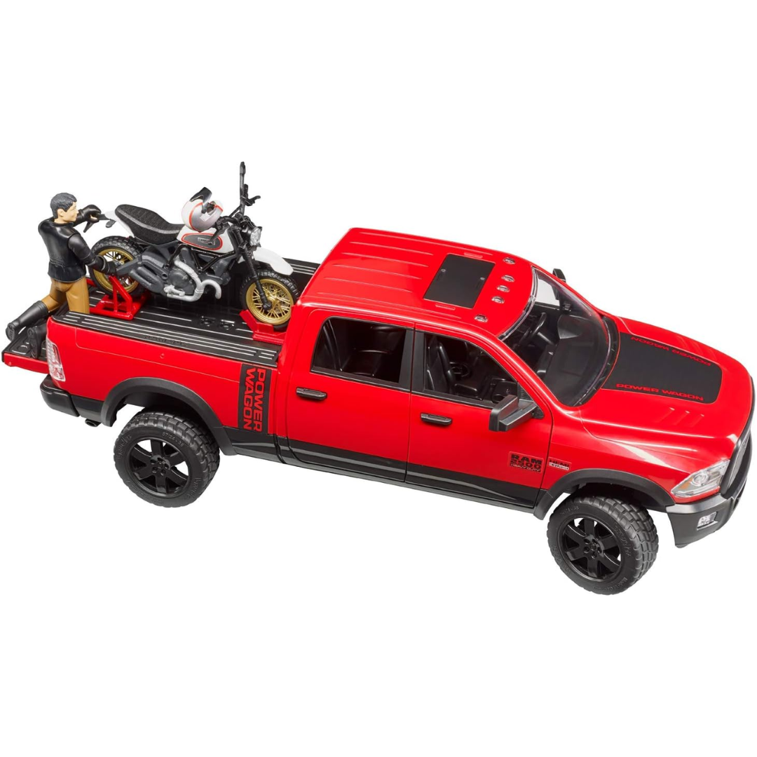 Bruder Ram 2500 Truck with Ducati Motorcycle