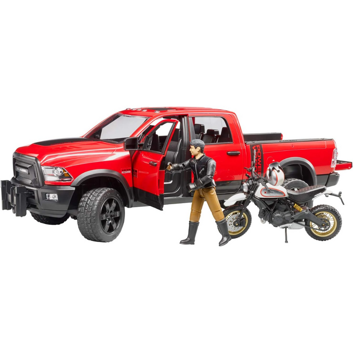 Bruder Ram 2500 Truck with Ducati Motorcycle