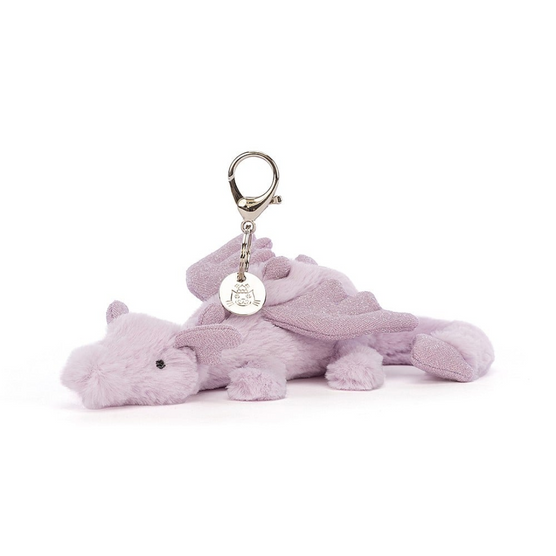Lavender Dragon Bag Charm JellyCat