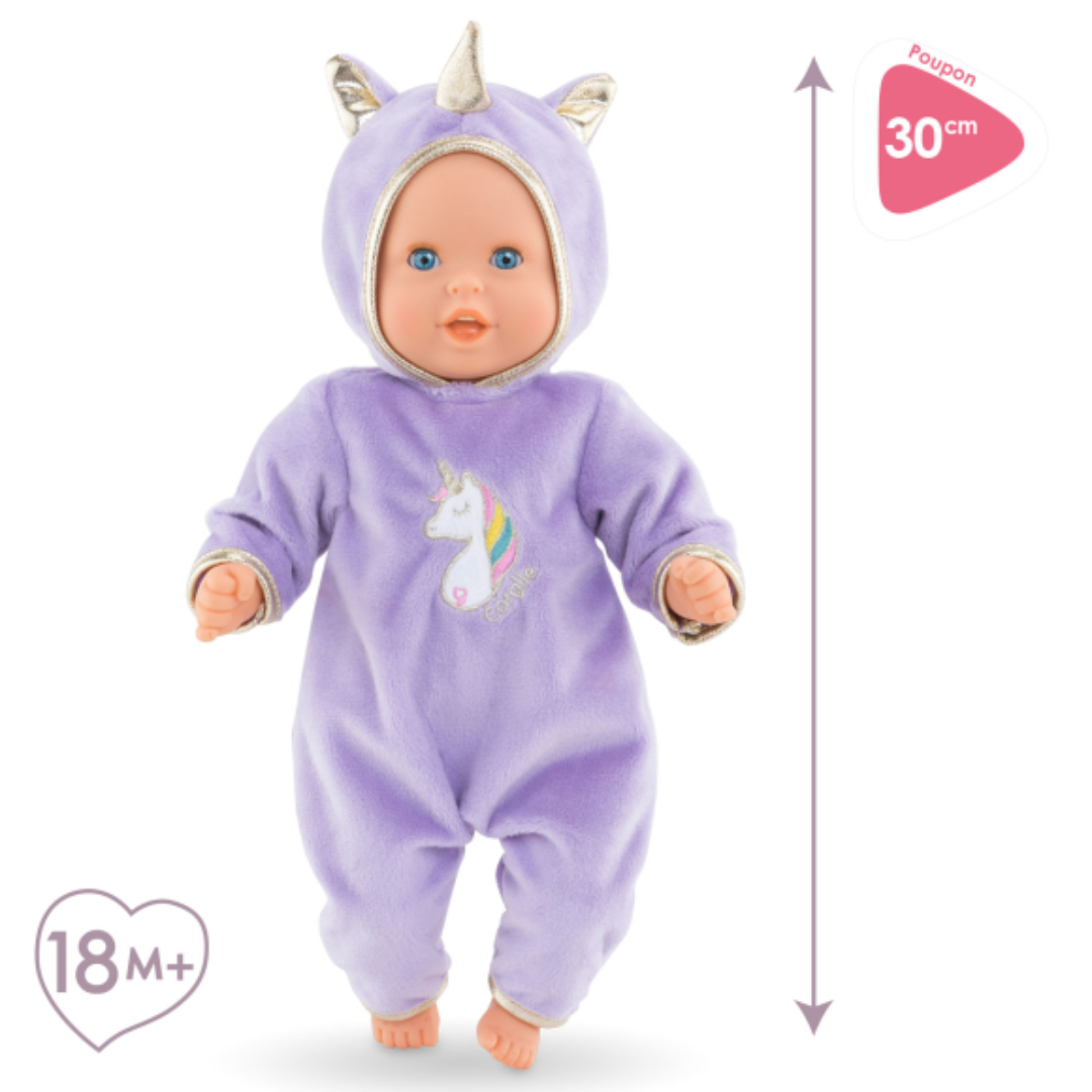 Calin Unicorn Baby Doll