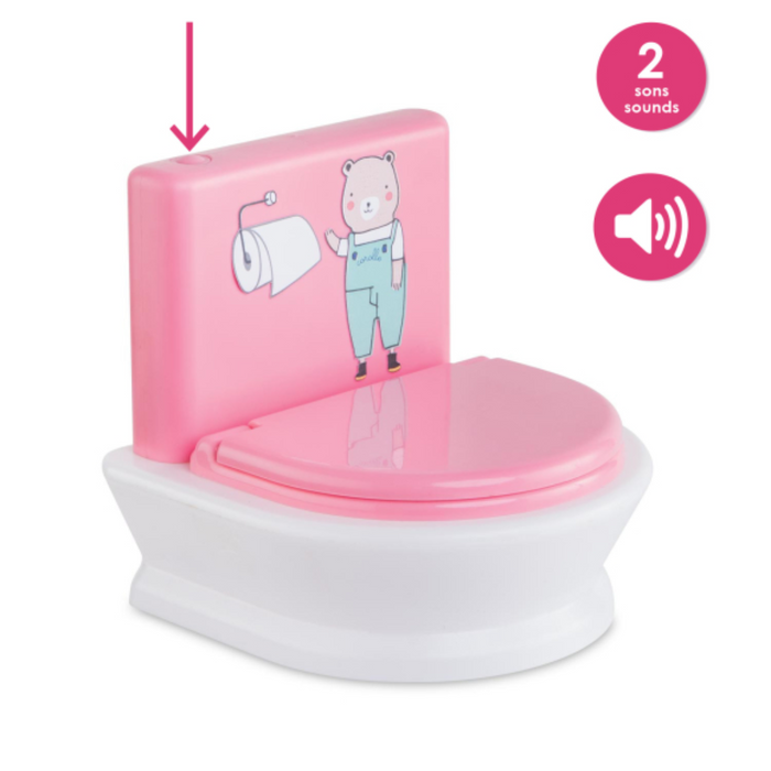 Interactive Toilet for 12"/14" Baby Doll