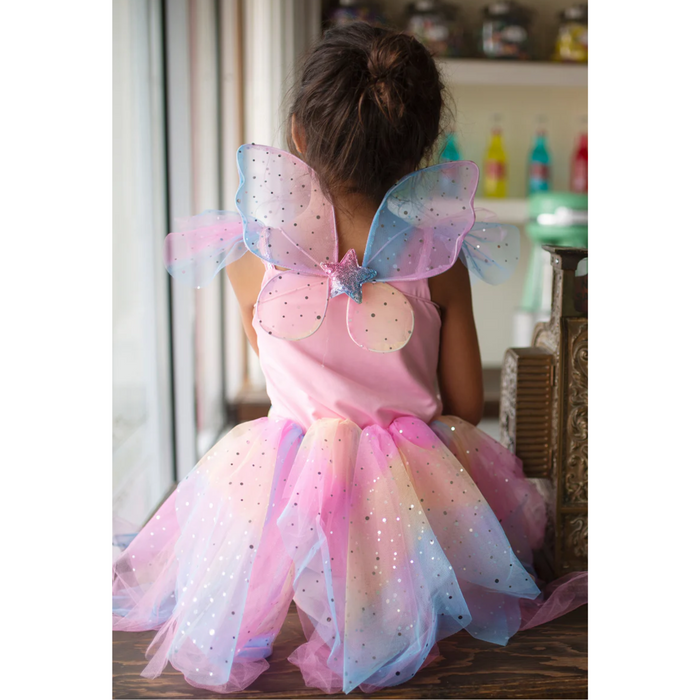 Rainbow Fairy Dress with Wings