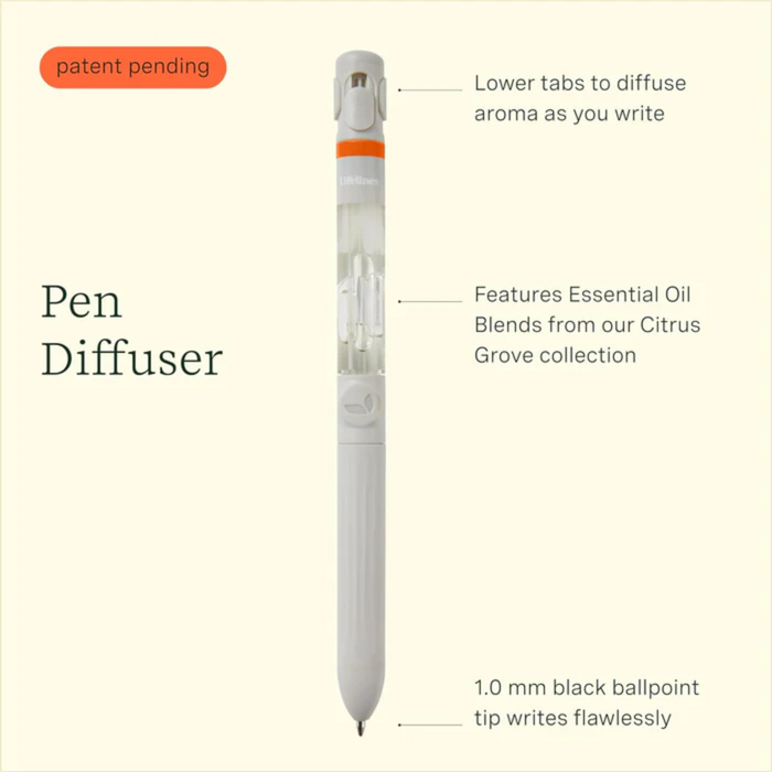 Lifelines Pen Diffuser with Citrus Grove Essential Oil Blends