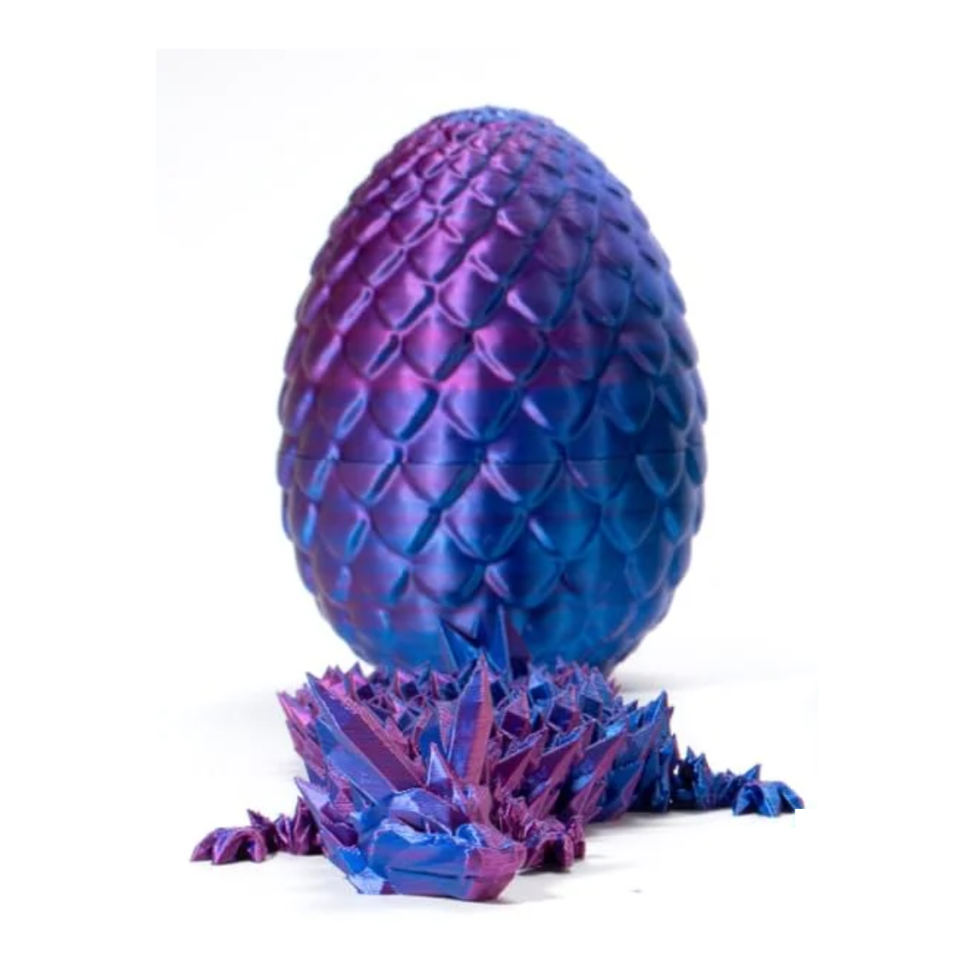 3D Printed Dragon Egg with Dragon Inside