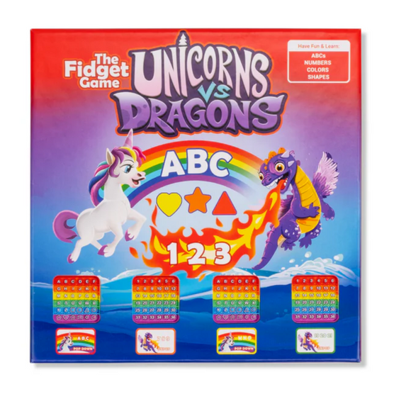 The Fidget Game: Unicorns vs Dragons!