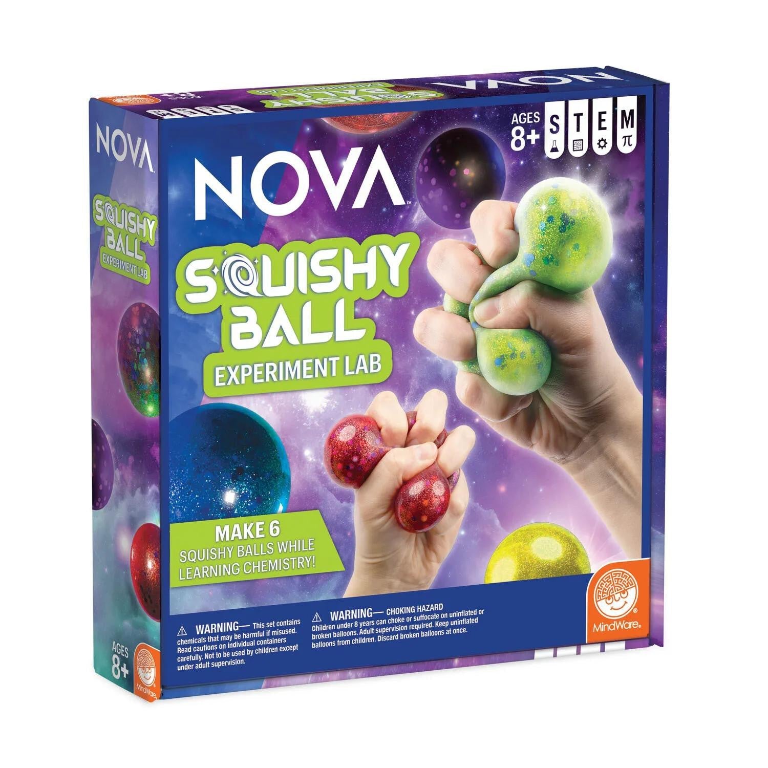 NOVA Squishy Ball Lab Science Kit for Kids