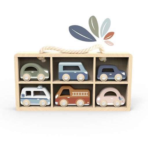 Speedy Monkey Car Display Case With 6 Vehicles