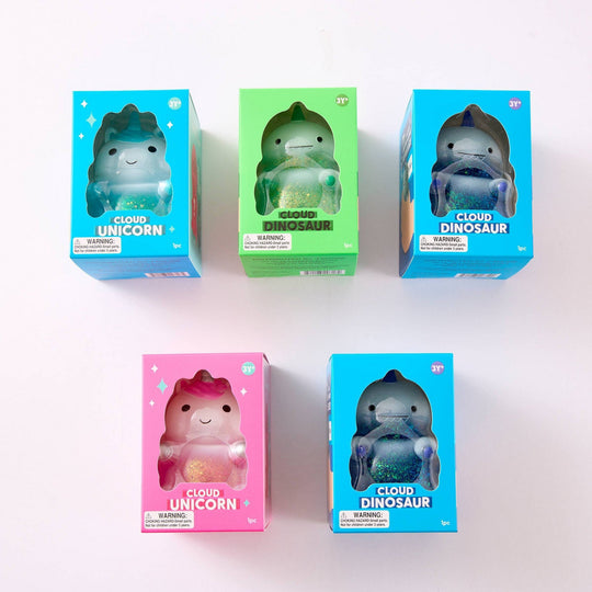J'adore Unicorn & Dino Sensory Squeeze Toy 5pk