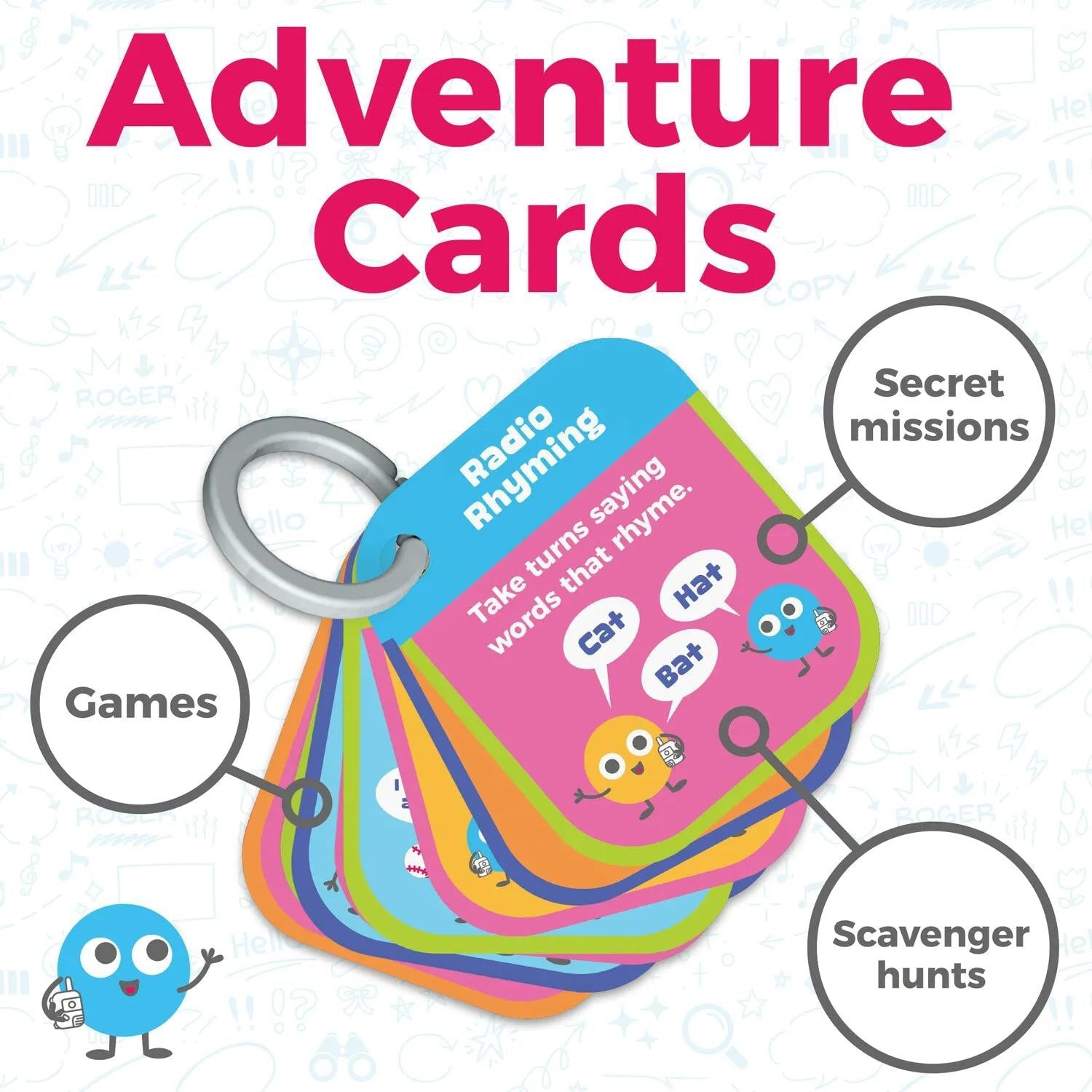 MindWare Walkie Talk-Along Scavenger Hunt Adventure Set 24 Cards