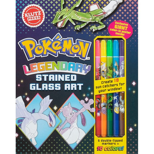 Klutz Pokémon Legendary Stained Glass Mixed Media Activity Book Set