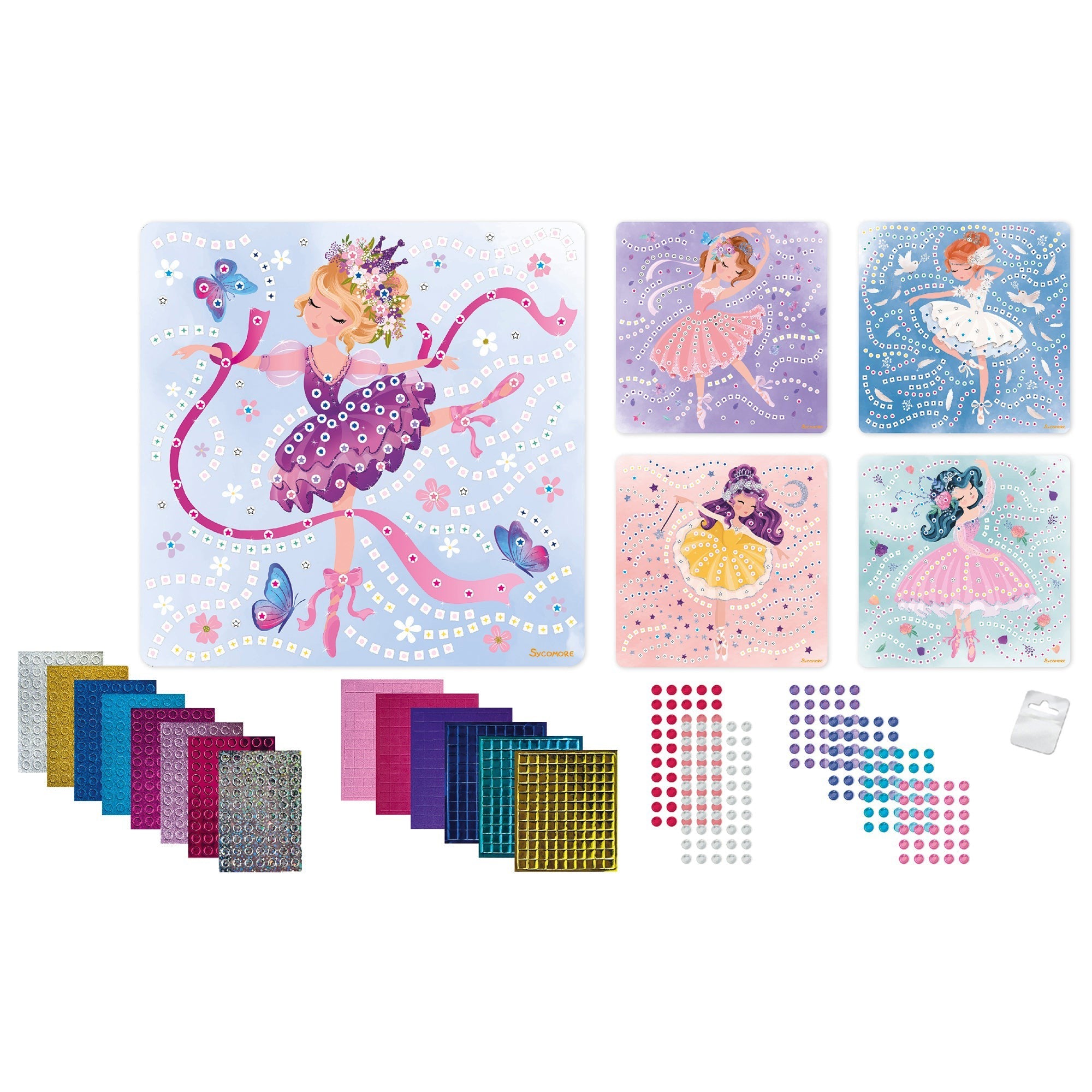 Sycomore Stick'N Fun L Mosaics Ballerina Princesses Craft Kit