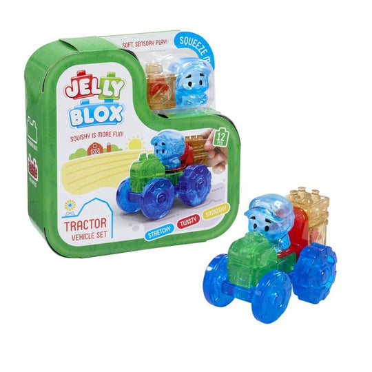 Jelly Blox Tractor Building Set Soft Sensory Construction Toy