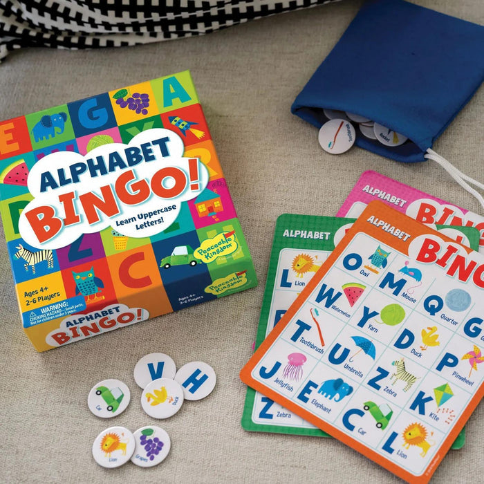 Alphabet Bingo Peaceable Kingdom Board Game Ages 4+