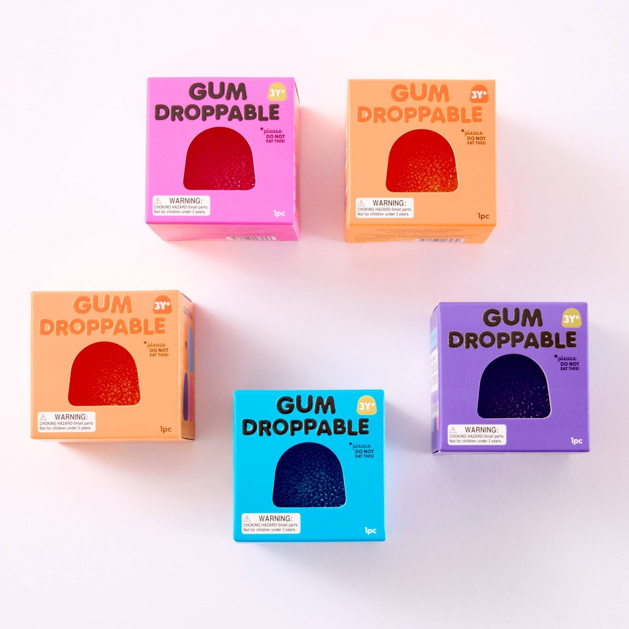 J'adore Textured Gumdrop Sensory Squeeze Toy 5pk