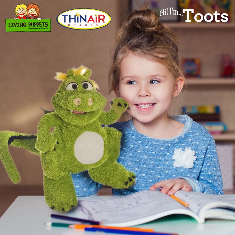 Living Puppets Toots Dragon Plush Hand Puppet