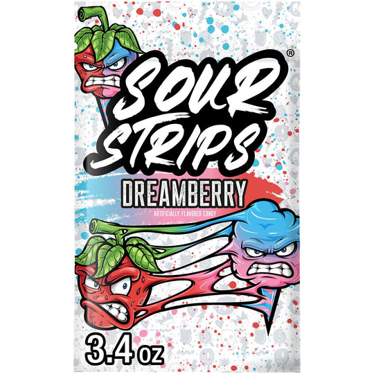 Sour Strips Dream Berry Candies 3.4oz