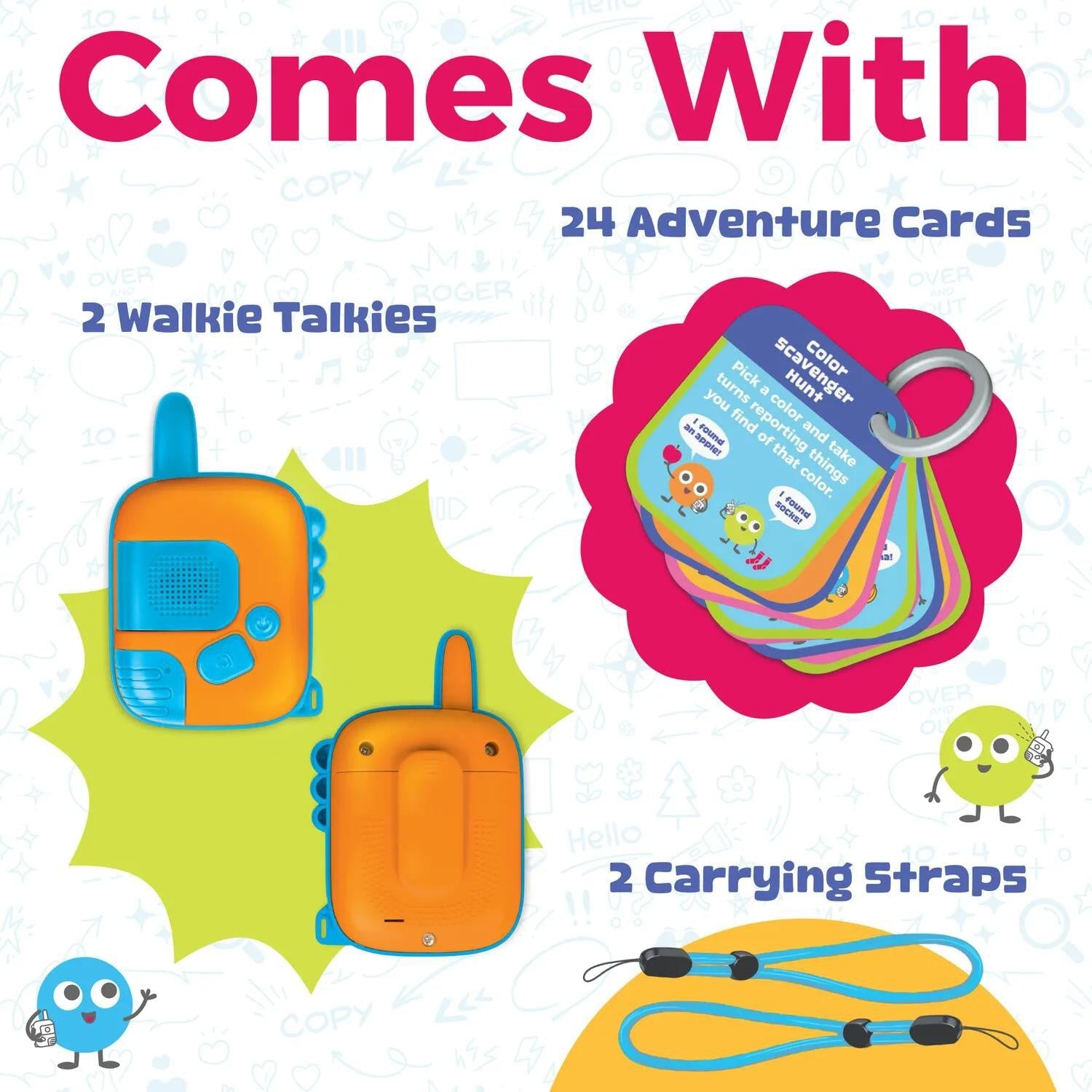 MindWare Walkie Talk-Along Scavenger Hunt Adventure Set 24 Cards