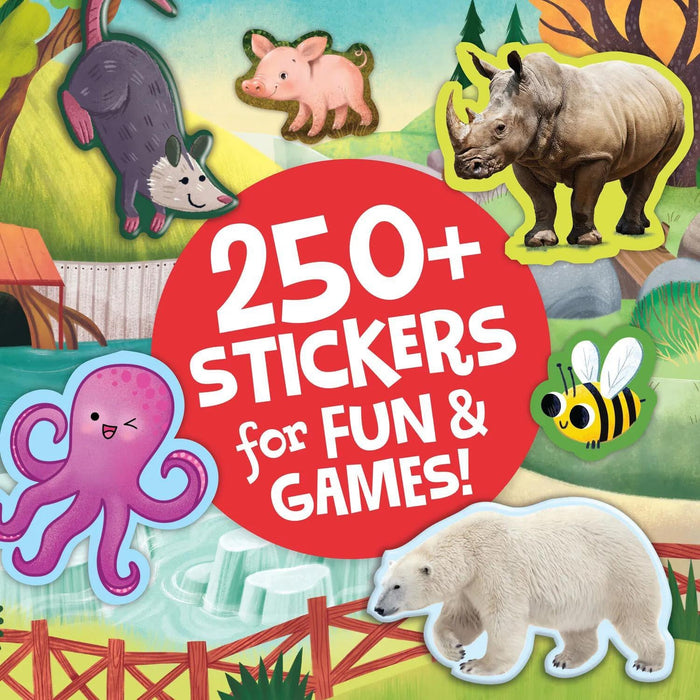 MindWare Peaceable Kingdom Animals Sticker Activity Book 200+ Colorful Stickers