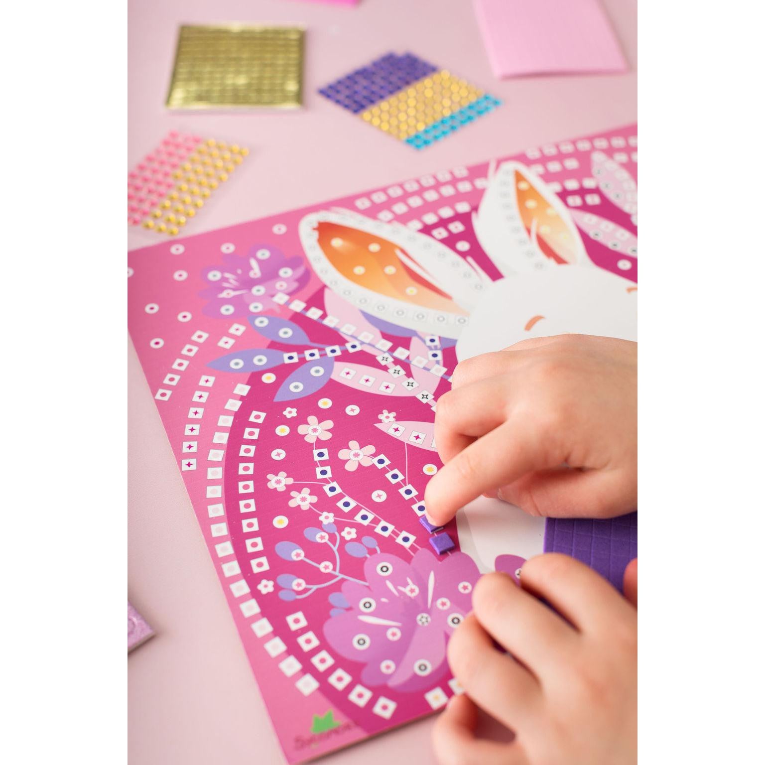 Sycomore Stick'N Fun XL Mosaics Cuddly Animals Craft Kit