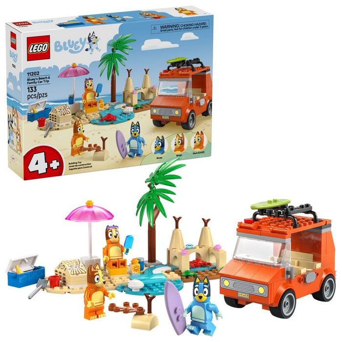 Bluey's Beach & Car Lego 4+