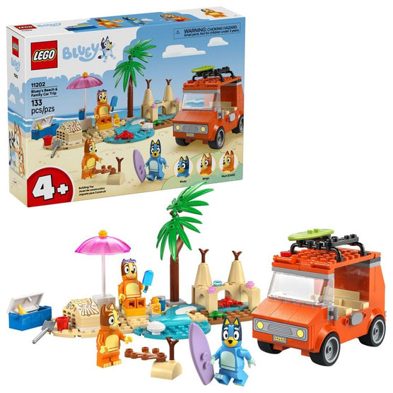 Bluey's Beach & Car Lego 4+