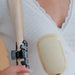 TELETIES Medium Hair Detangler Hair Brush Tan