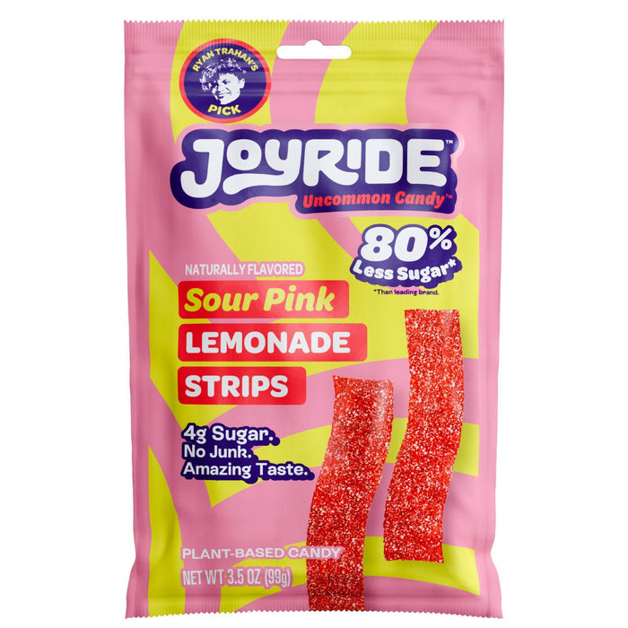 Joyride Sour Pink Lemonade Gummy Strips 3.5 oz