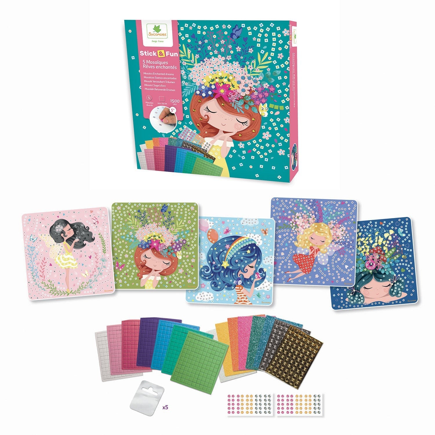 Sycomore Stick'N Fun L Mosaics Enchanted Dreams Craft Kit
